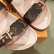 lv sandals pink and brown - 6