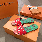 lv slippers red - 2