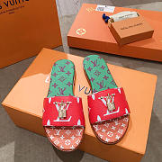 lv slippers red - 5