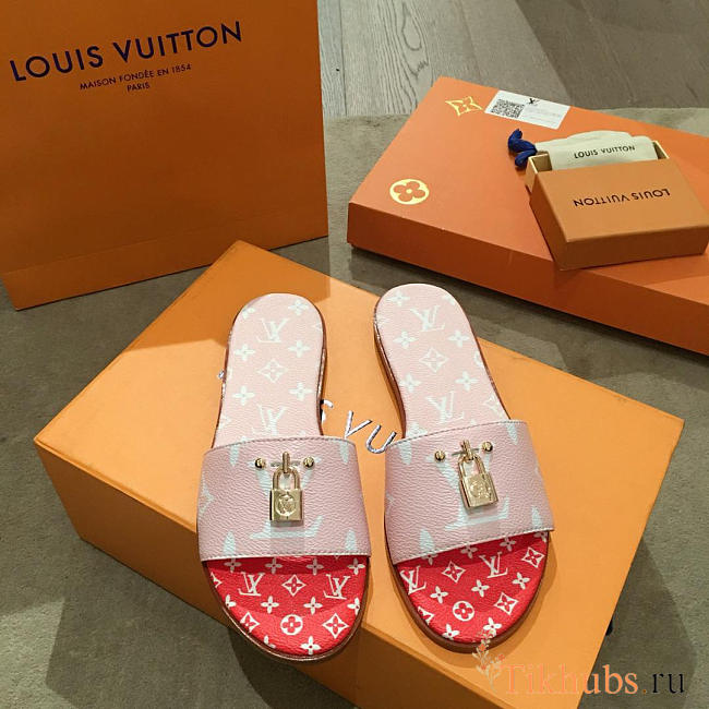 lv slippers pink - 1