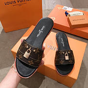 lv slippers brown - 4