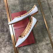 Valentino-Classic rivet single shoes light blue - 2