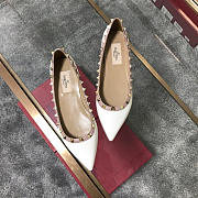 Valentino-Classic rivet single shoes white - 2