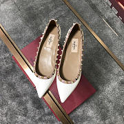 Valentino-Classic rivet single shoes white - 1