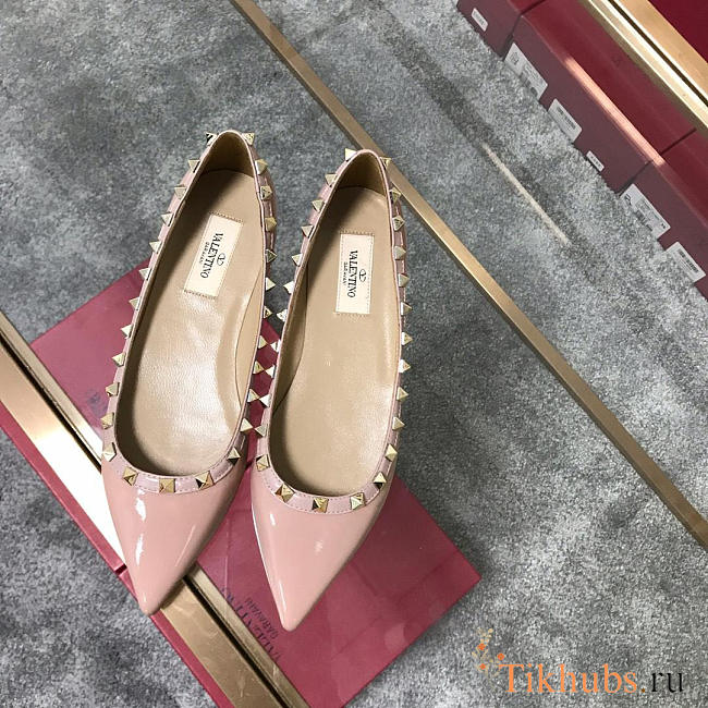 Valentino-Classic rivet single shoes pink - 1