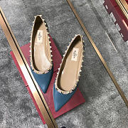 Valentino-Classic rivet single shoes blue - 6