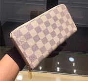 Louis Vuitton Original Monogram Canvas Wallet Pink N60017 white - 2