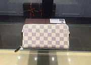 Louis Vuitton Original Monogram Canvas Wallet Pink N60017 white - 4