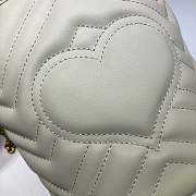 Gucci GG Marmont mini bucket bag white - 4