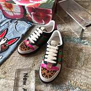 Gucci Retro make old classic sneakers，Plain calfskin - 3