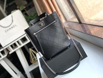 Chanel calfskin bucket bag