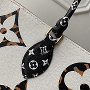 LV M44675 Onthego Handbag White with Brown - 3