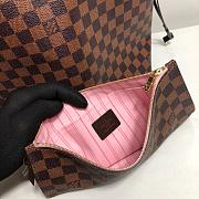 LV Original Neverfull Shopping Bag M41603 With Pink MM - 4