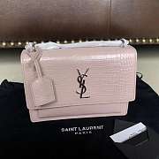 YSL SUNSET BAG Crocodile pattern 442906 - 4