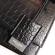 YSL shoulder bag 484509 Crocodile pattern black - 6