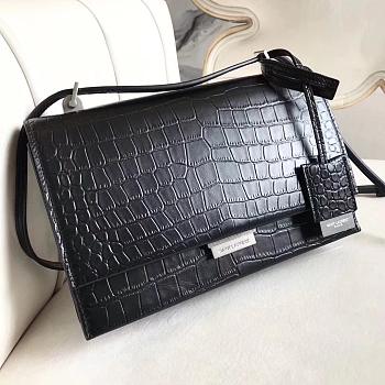 YSL shoulder bag 484509 Crocodile pattern black