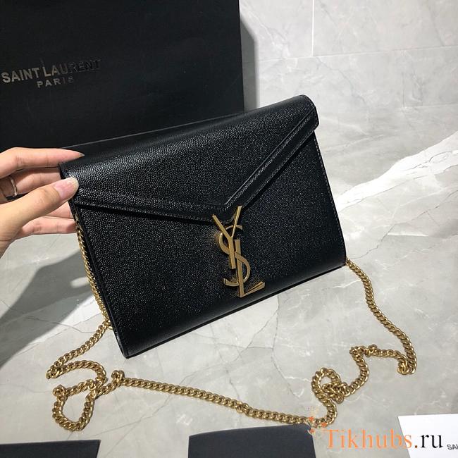 YSL Envelope Caviar cowhide chain bag 582334 - 1