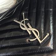 YSL Classic embroidered thread V-grain camera bag - 6