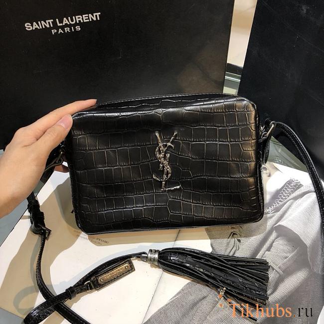 YSL Crocodile texture embossing camera bag 505730 - 1