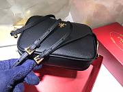 Prada Cross pattern Leather Crossbody Bag 1BH036 - 3