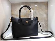 Prada Waterproof cloth Cross pattern Cowhide handbag 1BA106 - 1