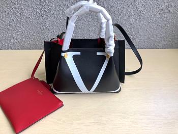 Valentino Garavani Escape calfskin shopping bag small