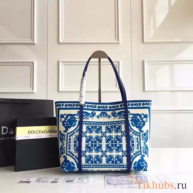 Dolce & Gabbana shopping bag blue and white - 1