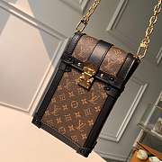 LV Vertical box bag「mobile phone bag」Monogram Canvas/Calfskin/Adjustable shoulder strap - 2