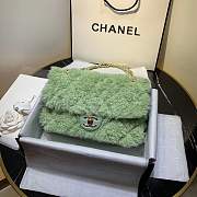 Chanel Double-sided sheared sheepskin with gold hardware flip bag - 2