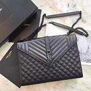 YSL LARGE ENVELOPE CHAIN BAG IN BLACK - 3