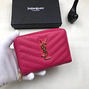 YSL wallet 1 rose red - 1