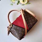 LV handbag red and brown - 6