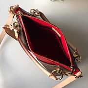 LV handbag red and brown - 5