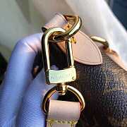 LV handbag red and brown - 4