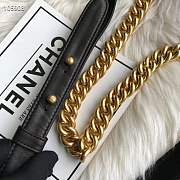 Chanel boy bag lambskin with gold hardware - 3