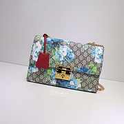 Gucci Padlock Blue flowers - 1