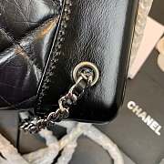 Chanel Gabrielle calfskin backpack black with sliver hardware - 5