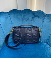 Fendi Flip-Top Messenger Handbag blue - 3