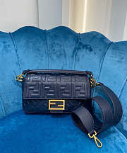 Fendi Flip-Top Messenger Handbag blue - 1