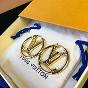 LV Earring Gold 35mm - 3