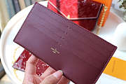 LV patent leather wallet wine red - 5