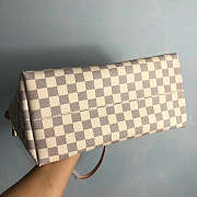 LV handbag white with pink inner - 4