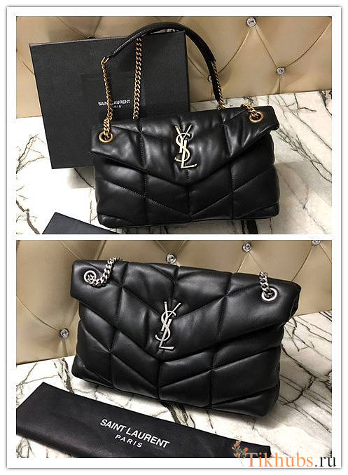 YSL LOULOU PUFFER SMALL BAG IN QUILTED LAMBSKIN - 1