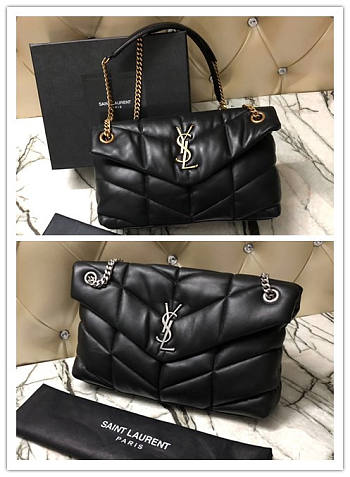 YSL LOULOU PUFFER SMALL BAG IN QUILTED LAMBSKIN