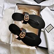 Gucci summer classic flip-flops black - 1