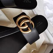 Gucci summer classic flip-flops black - 5