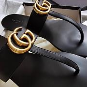 Gucci summer classic flip-flops black - 3