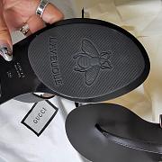 Gucci summer classic flip-flops black - 2