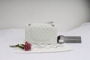 Chanel Caviar Flap Bag In White 30cm With Silver Hardware - 4