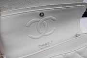 Chanel Caviar Flap Bag In White 30cm With Silver Hardware - 6